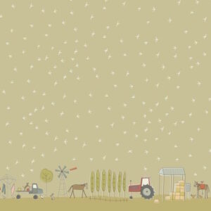 Anni Downs Appleby Farm Border Print Green