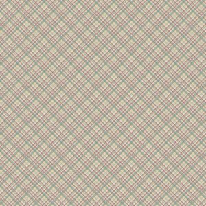 Anni Downs Appleby Farm Green Check Cotton Fabric from Devonstone Fabric