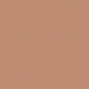 Anni Downs Appleby Farm Little Flower Terracotta from Devonstone Cotton Fabric