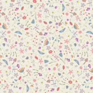 Anni Downs Slow and steady Flower Meadow cream by Devonstone