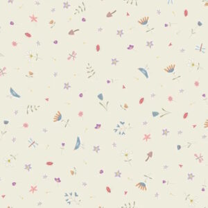 Anni Downs Steady and slow Flower Meadow Extra Wide Cream