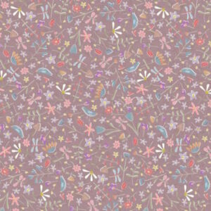 Anni Downs Slow and Steady Flower Meadow Purple from Devonstone