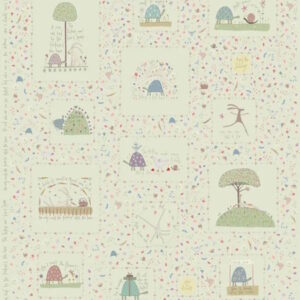 Anni Downs Slow & Steady Panel green by Devonstone