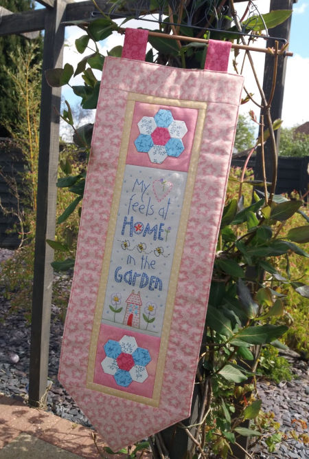 Fabric kit called ‘At home in the garden’ designed by Natalie Bird and put together by Poppy Patch