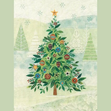 Beaks and Bobbins Christmas Tree Embroidery Kit Designed by Amy Butcher