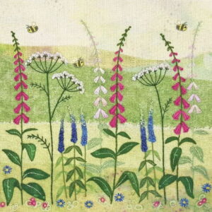 Beaks and Bobbins Foxgloves Embroidery Kit