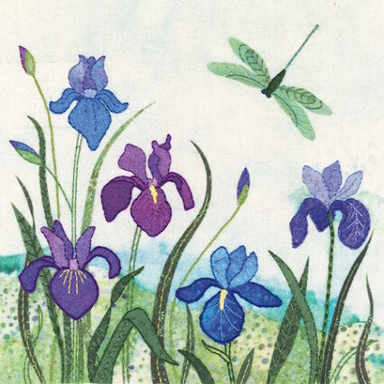 Beaks and Bobbins Iris Hand Embroidery kit by Amy Butcher