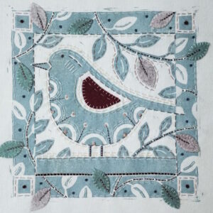 Bird Amongst the Leaves pattern by Louise Nichols