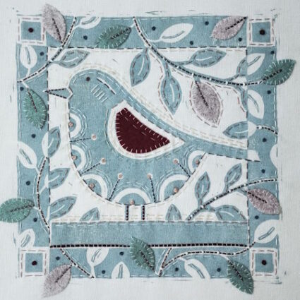 Bird Amongst the Leaves pattern by Louise Nichols