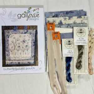 Butterfly Garden Pouch Pattern and Fabric by Gail Pan Designs