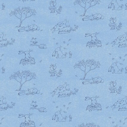 Guess How Much I Love You Toile Blue by Anita Jeram