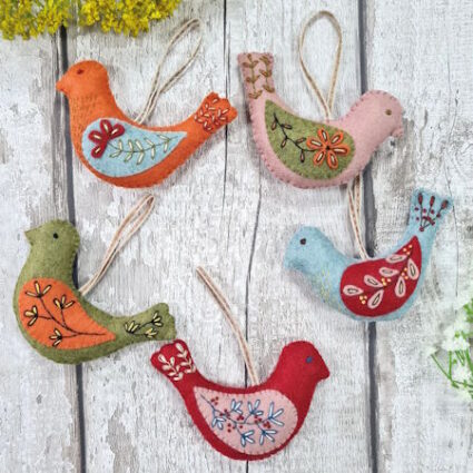 Corinne Lappier Folk Birds Felt kit
