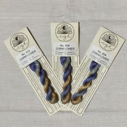 Cottage Garden Embroidery Threads Variegated 6 stranded embroidery floss Cornflower