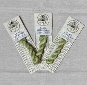 Cottage Garden Variegated Embroidery Floss Lettuce Leaf