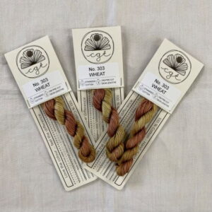 Cottage Garden Embroidery Threads Variegated six stranded floss wheat