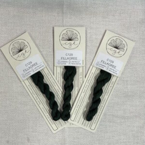 Cottage Garden Threads 6 Stranded Variegated Embroidery Floss Fillagree this is a drak green