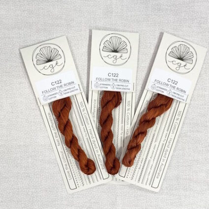 Cottage Garden Threads 6 Stranded Variegated Embroidery Floss Follow the robin