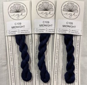 Cottage Garden Threads 6 Stranded Variegated Embroidery Floss Midnight