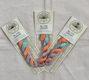 Cottage Garden threads Chicory 6 stranded Variegated Thread