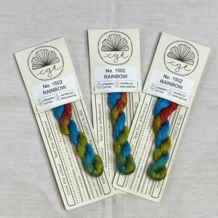 Cottage Garden Threads 6 Stranded Variegated Embroidery Floss Rainbow