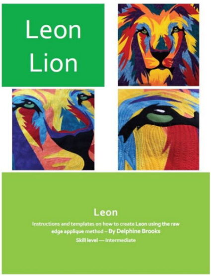 Leon the Lion Applique Wall Hanging Pattern