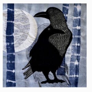 Drawing with Stitch Class with Jane Caven at Poppy Patch blackbird