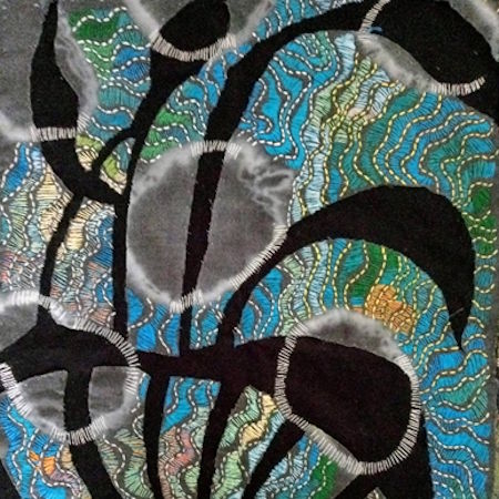 Drawing with Stitch day class with Jane Caven Art at Poppy Patch