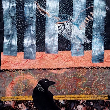 Drawing with Stitch day class with Jane Caven Art at Poppy Patch