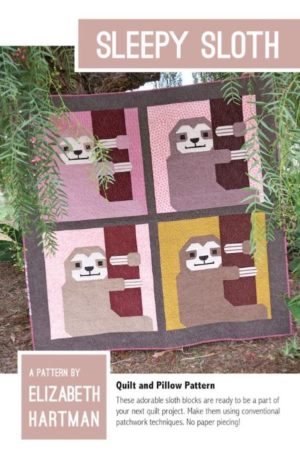 Elizabeth Hartman Sloth Quilt and Pillow Pattern