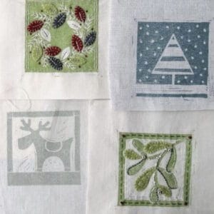 Embellished Christmas Blocks Workshop with Louise Nichols at Poppy Patch
