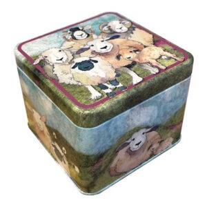 Emma Ball Felted Sheep Small Square Tin