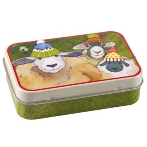 Emma Ball Sheep in Hats Hinged Tin