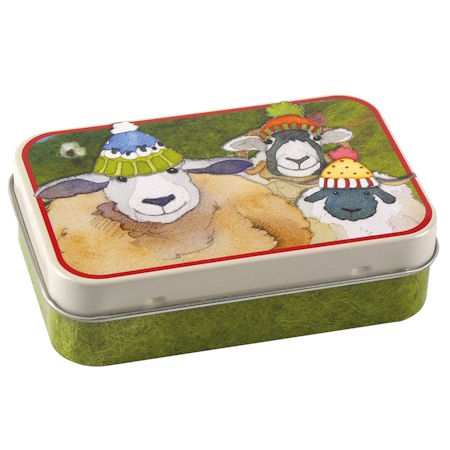 Emma Ball Sheep in Hats Hinged Tin