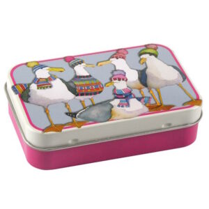 Emma Ball Seagulls in Beanies mini Tin