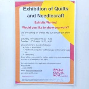 Exhibition of quilts and needlecraft 2025 presented by Poppy Patch