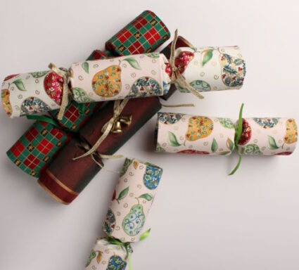 Fabric Christmas Crackers class with Janet Goddard at Poppy Patch