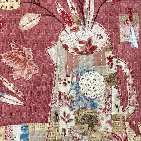 Fabric Collage and Stitch Workshop with Suzette Smart