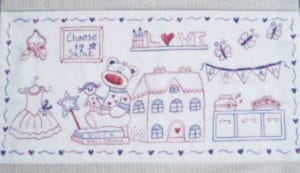 Fig N Berry Stitchery Panel