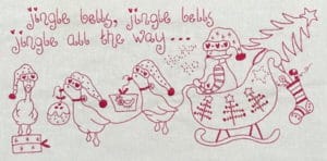 Fig N Berry Jingle All The Way Christmas Wall Hanging Pattern