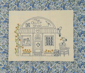 Fig n Berry Little Village Embroidered Block of the month pattern