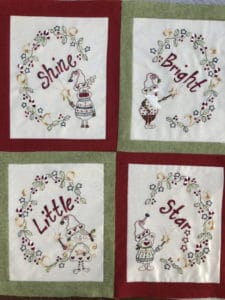 Fig N Berry Shine Bright Little Star Wall Hanging Pattern