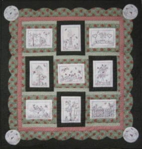 Fig N Berry Through the garden Gate Mini Quilt Pattern