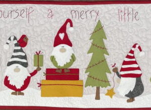 Fig n Berry A Gnomie Christmas Applique Table Runner Pattern