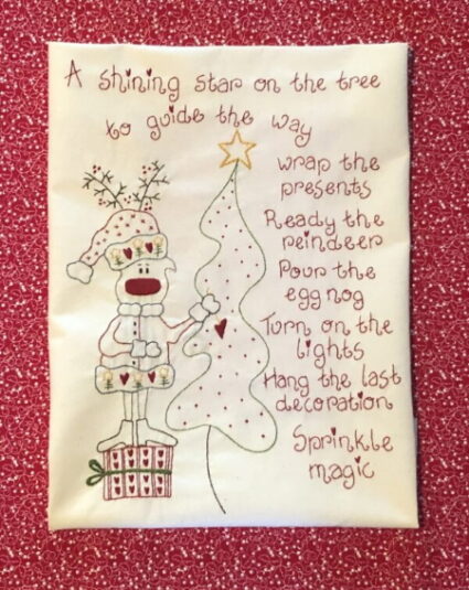 Fig n Berry A Shining Star Christmas Wall Hanging Pattern