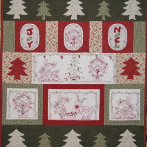 Fig n Berry Candy Cane Angels Christmas Quilt Pattern