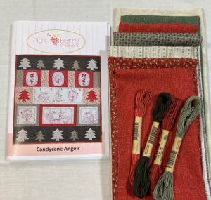 Fig n Berry Candycane angels quilt Kit