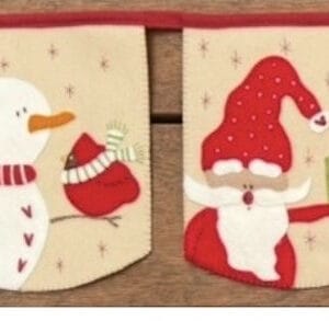 Fig n Berry Felt Christmas Bunting Pattern