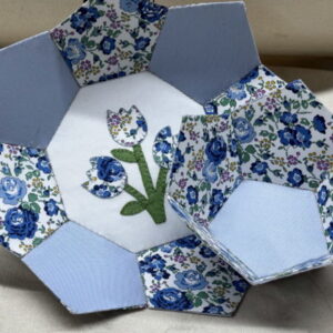 Fig n Berry Grandmas Sewing Basket English Paper Pieced Pattern