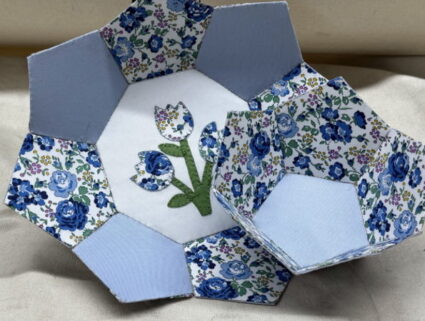 Fig n Berry Grandmas Sewing Basket English Paper Pieced Pattern
