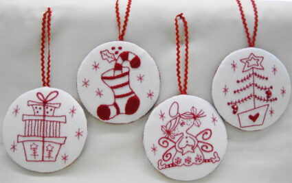 Fig n Berry Merry Christmas Ornaments Pattern by Lisa Cantlay